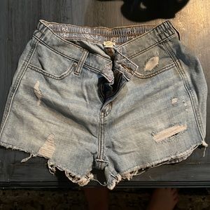 Scrunchy waist jean shorts from aerie